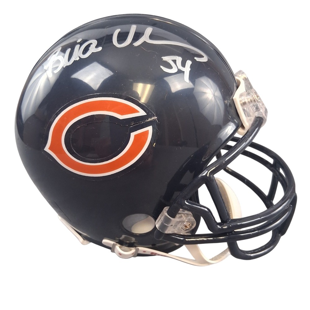 Brian Urlacher Chicago Bears Autographed Riddell Mini Helmet Privately Certified
